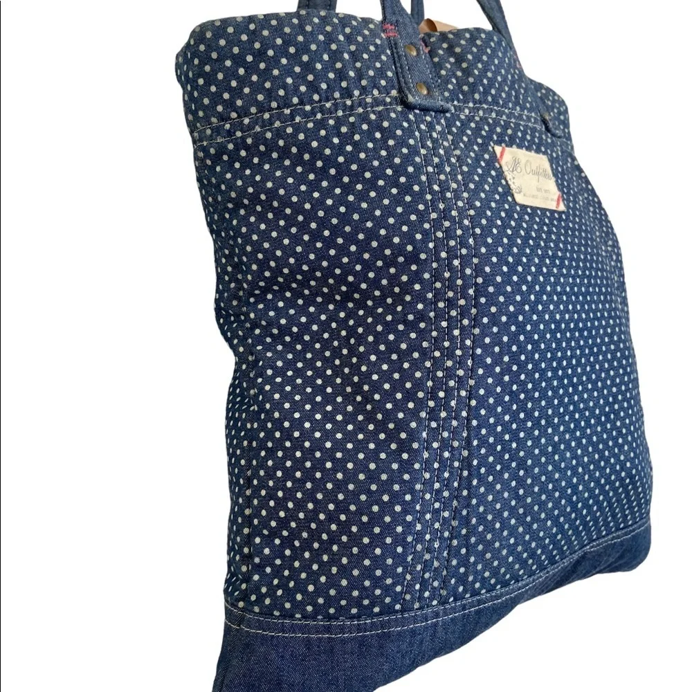American Eagle Denim Tote Polka Dots Bag